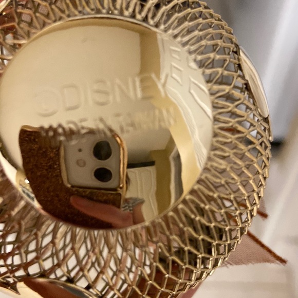 Disney Mesh Copper Ornament With Ribbon & Bow - Picture 4 of 5